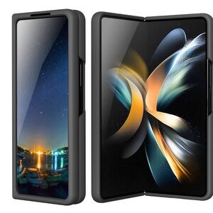 Black Foldable Samsung Galaxy Z Fold Smartphone Case. Open Box. New.